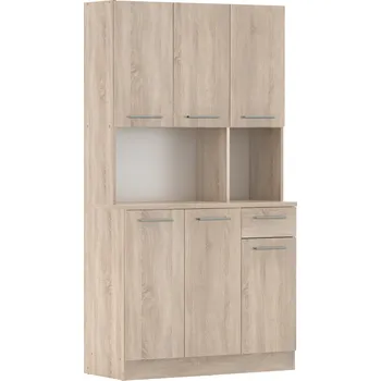 Příborník do zásuvky Šestidveřový kredenc, dub sonoma, PELION NEW