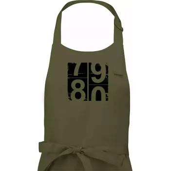 Kuchyňská zástěra Tachometr 80 - Pánská zástěra na vaření - Univerzální velikost ( Khaki )