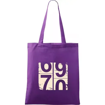 Tachometr 70 - Taška bavlněná - 42 x 38 cm ( Fialová )