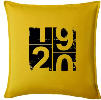 Polštář Tachometr 20 - Polštář 50x50 - 50x50 - Pouze potah ( Žlutá )