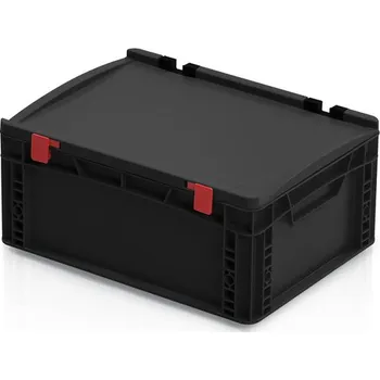 Zahradní úložný box ESD Euro přepravka s víkem 17 x 40 x 30 cm