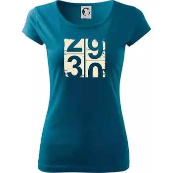 Dámské tričko Tachometr 30 - Dámské triko Pure - 2XL ( Petrolejová )