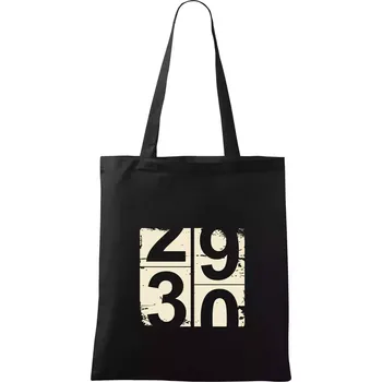 Nákupní taška Tachometr 30 - Taška bavlněná - 42 x 38 cm ( Černá )