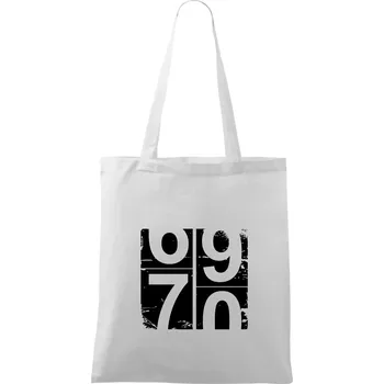 Tachometr 70 - Taška bavlněná - 42 x 38 cm ( Bílá )