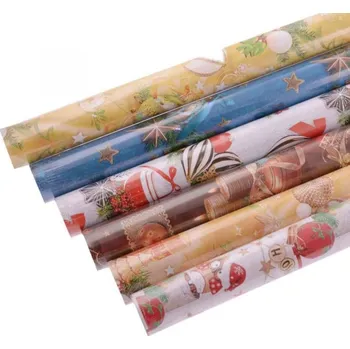 Balící papír Dárkový papír v roli vánoční, mix 200x70cm 371