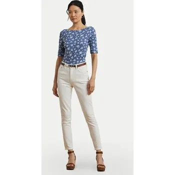 Dámská halenka LAUREN RALPH LAUREN Halenka 200976991001 Modrá Slim Fit XL