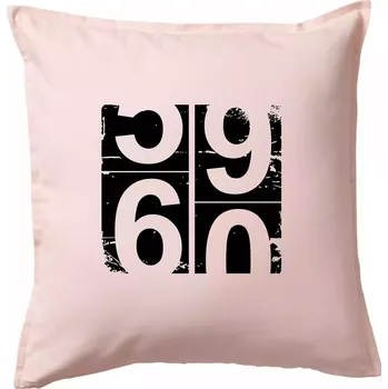 Polštář Tachometr 60 - Polštář 50x50 - 50x50 - Pouze potah ( Světle růžová )