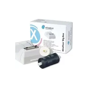 Zubní nit Mirafloss dentální nit náhr. bílá 200m