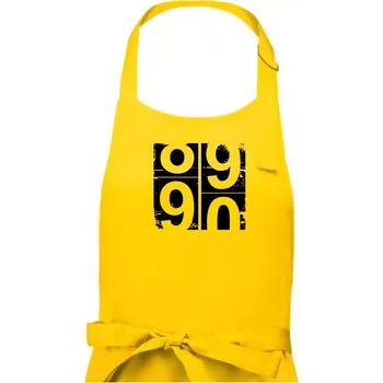 Kuchyňská zástěra Tachometr 90 - Dámská zástěra na vaření - Univerzální velikost ( Žlutá )