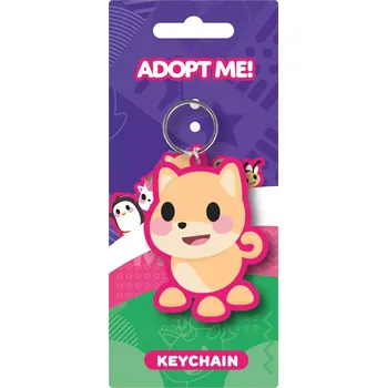 Klíčenka ADOPT ME V1 z PVC s kovovým kroužkem