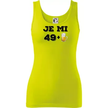 Dámské tričko Je mi 50 pivo - Dámské tílko - L ( Limetková )