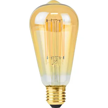 Žárovka NEDIS LED žárovka E27/ ST64/ 4,9 W/ 220 V/ 470 lm/ 2100 K/ stmívatelná/ extra teplá bílá/ retro styl LBDE27ST64GD1