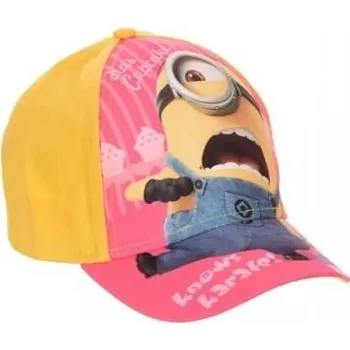 Kšiltovka KŠILTOVKA MIMONI (žluto-růžová) Velikost: 54