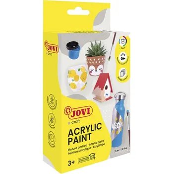 Speciální výtvarná barva Barvy akrylové JOVI 6x55ml + štětec - 670