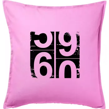 Polštář Tachometr 60 - Polštář 50x50 - 50x50 - Pouze potah ( Růžová )