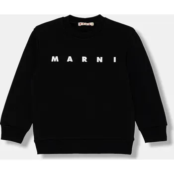 Chlapecká mikina Dětská bavlněná mikina Marni MS340U SWEAT-SHIRT M01612 černá 99X, vel. 120