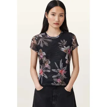 Tričko AllSaints ELLIE dámské, černá barva, W267JC 99X, vel. 34