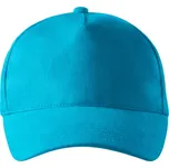 MALFINI 5P 307 / Pětipanelová kšiltovka - tyrkysová Nastavitelná