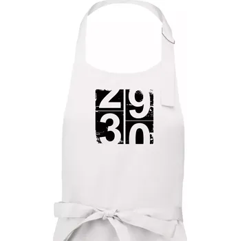 Kuchyňská zástěra Tachometr 30 - Pánská zástěra na vaření - Univerzální velikost ( Bílá )