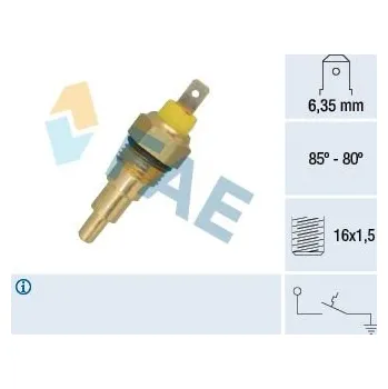 Ventilátor topení a klimatizace Teplotní spínač, větrák chladiče FAE FAE37630