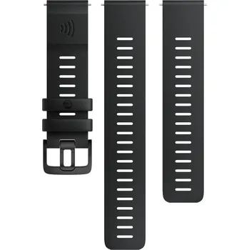 Řemínek na hodinky Silikonový řemínek Polar 20mm, černý, velikost S, M/L, Quick Release, platební