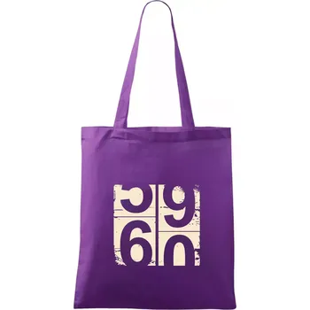 Tachometr 60 - Taška bavlněná - 42 x 38 cm ( Fialová )