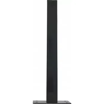 Plotový sloupek Černý ocelový parkovací ochranný sloupek - výška 60 cm