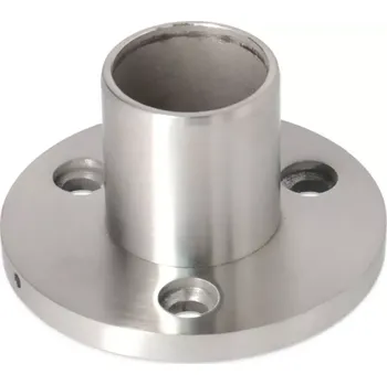 LED páska Základna sloupu - Ø86x46x1,5 mm, materiál nerezová ocel SUS304, každá se dodává se 3 ks šroubů M6x60