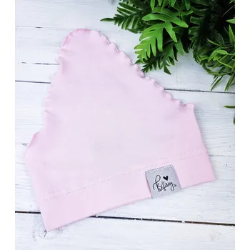 Šátek Kulišárny Úpletový šátek BABY PINK Obvod hlavičky: 43-45