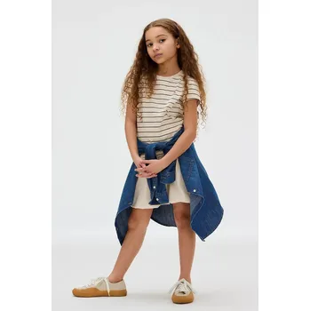 Dětské bavlněné tričko Calvin Klein Jeans IG0IG02992.9BYA béžová 08X, vel. 164