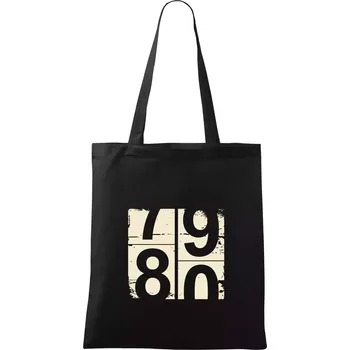 Tachometr 80 - Taška bavlněná - 42 x 38 cm ( Černá )