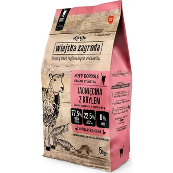 Krmivo pro kočku 2x5kg Wiejska Zagroda Cat jehněčí s krilem