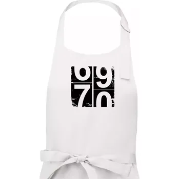 Kuchyňská zástěra Tachometr 70 - Dámská zástěra na vaření - Univerzální velikost ( Bílá )