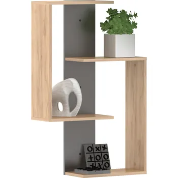 police Závěsná police, dub artisan/grafit, VALPA