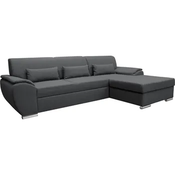 Sedací souprava Sedací souprava, šedá látka, pravá, PEDRA ROH