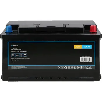 Autobaterie MESTIC AGM baterie s nízkým usazením MAB-104, 12V, 100Ah
