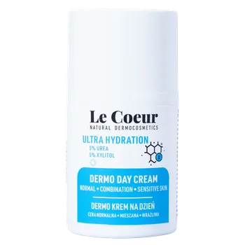 Masážní přístroj Le Coeur ultrahydratační dermokrém na obličej na den 5% močoviny 5% xylitolu, 50 ml