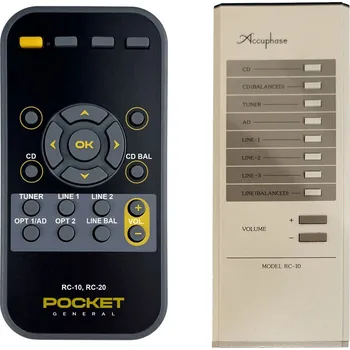 Dálkový ovladač ACCUPHASE RC-10 - dálkový ovladač duplikát