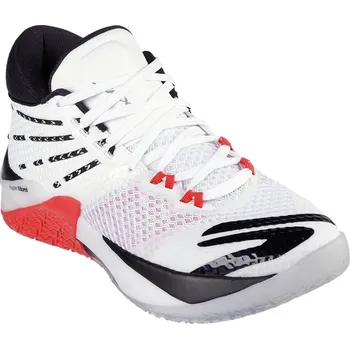 Pánská sálová obuv Skechers Reign Basketball Trainers Mens White/Black 16 (51)