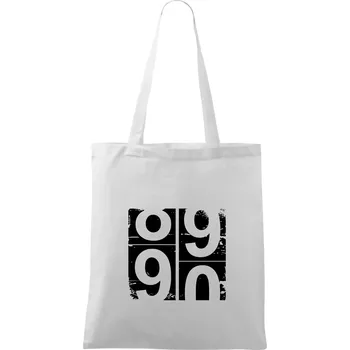 Nákupní taška Tachometr 90 - Taška bavlněná - 42 x 38 cm ( Bílá )