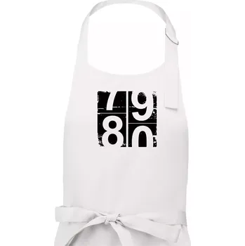 Kuchyňská zástěra Tachometr 80 - Pánská zástěra na vaření - Univerzální velikost ( Bílá )