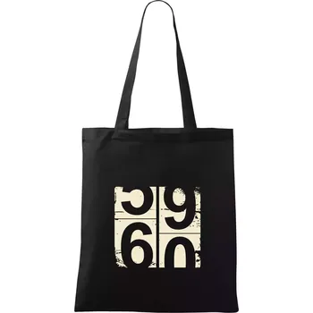 Nákupní taška Tachometr 60 - Taška bavlněná - 42 x 38 cm ( Černá )