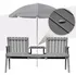 Zahradní lavice Aga K21282 lavice se stolkem šedá