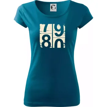 Tachometr 80 - Dámské triko Pure - S ( Petrolejová )