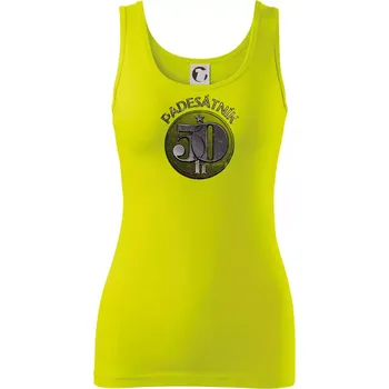 Dámské tričko Padesátník Československý - Dámské tílko - L ( Limetková )