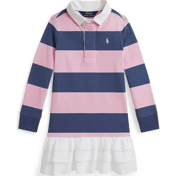 Oblečení a móda Dětské bavlněné šaty Polo Ralph Lauren 312971024001 růžová 30X, vel. 102-108