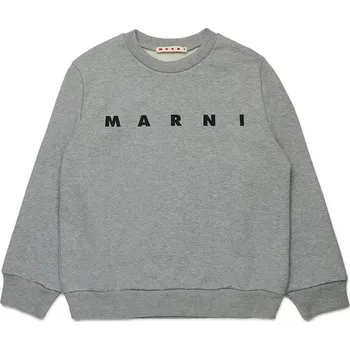 Chlapecká mikina Dětská bavlněná mikina Marni MS340U SWEAT-SHIRT M01612 šedá 90X, vel. 120
