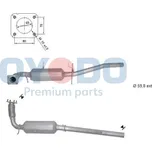 Filtr sazových částic, výfukový systém, 20N0073-OYO