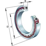 B7028-E-T-P4S-UL FAG Kuličkové ložisko s kosoúhlým stykem