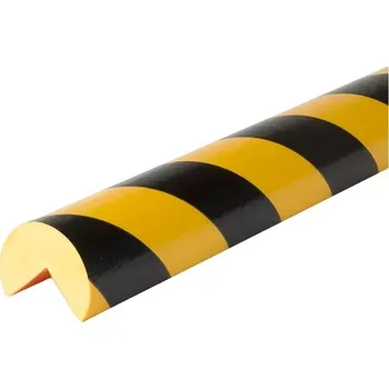 Stavební profil Černo-žlutá pěnová ochrana rohů zdí, stěn (L-profil) - délka 100 cm, šířka 4 cm, tloušťka 2,5 cm - 81011175